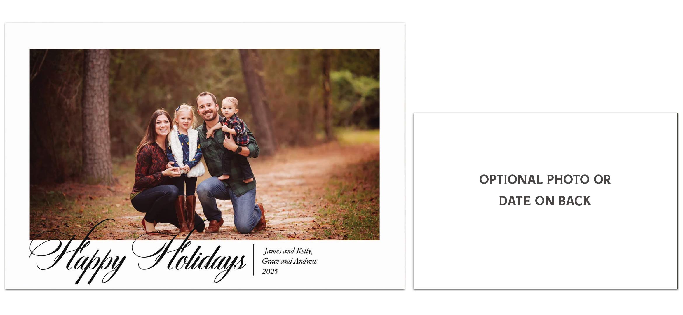 Ariana 4x6 Double Sided Photo Card