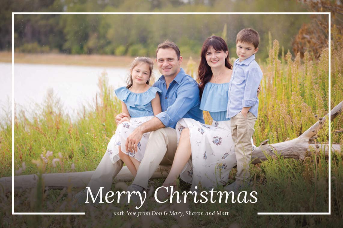 Christene 4x6 Double Sided Photo Card