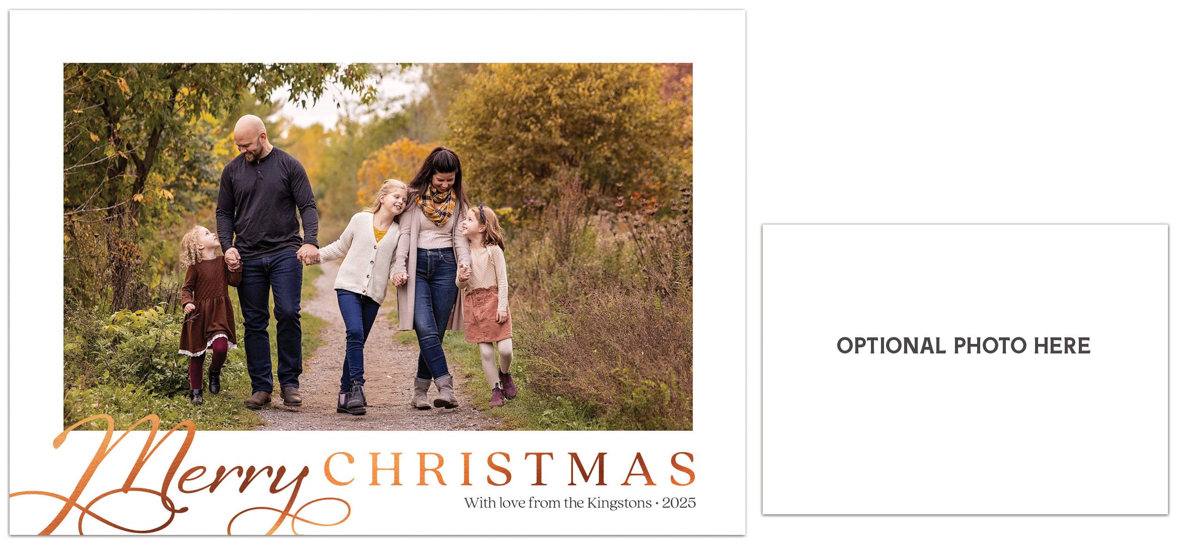 Evelyn 5x7 Double Sided Photo Card